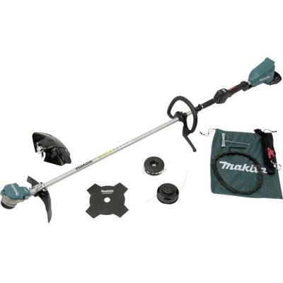 Makita DUR368LZX3 Bosmaaier Accu Zonder accu, Zonder lader 18 V Snijbreedte max.: 350 mm
