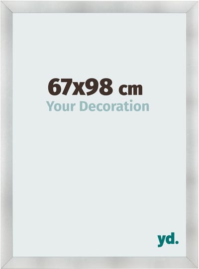 Your Decoration - Fotolijst 67x98 cm - MDF - Aluminium Geborsteld - Pisa