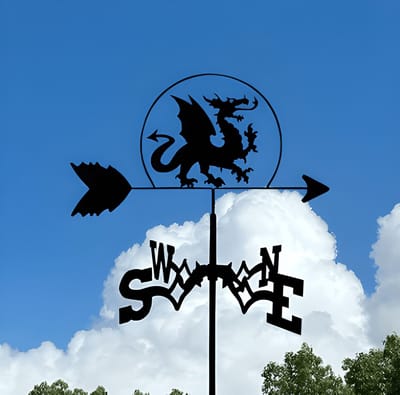 Metalen Windspinner met Dierenmotief - Smeedijzeren Tuin Decoratie voor Buiten - Ornament voor Daktuinen & Binnenplaatsen-Charizard-Belle‘s product-Belle's product