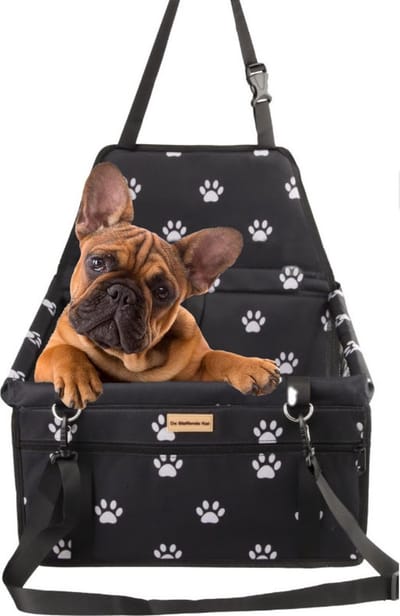 Luxe Autostoel Hond – Opvouwbare Hondenmand Auto – Reisbench Hond – Automand hond -Hondenstoel Pootjesprint