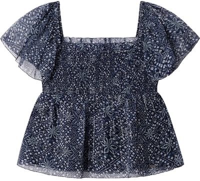 Pepe Jeans Honey Blouse Met Korte Mouwen Blauw 16 Years Meisje