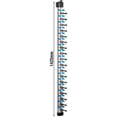 GGM Gastro Tellerwandregal - bis zu 18 Teller - Ø 16 - 32 cm - Höhe: 1425mm - Wandmontage