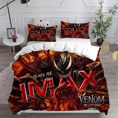 Venom The Last Dance Beddengoedsets Zachte Dekbedovertrek Bedsprei Dekbedovertrek Kussensloop 2-3 Delige Sets Kinderen Volwassen Maat US Twin173x218cm