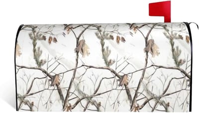 Brievenbus Cover - Brievenbus Wrap - Buiten Decoratie - Magnetische Bevestiging - 46 x 53 cm - Zwart