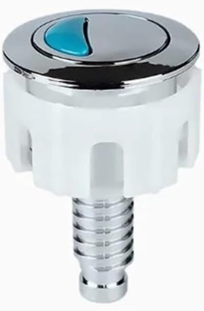 Toilet Spoelknop - Dubbele Knop - Water Besparen - Twee Spoelmodi - Universele Pasvorm - Zilver