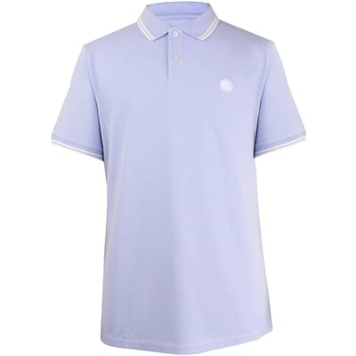 Pretty Green Mannen Barton Kortebloemig Poloshirt (Pastelblauw)