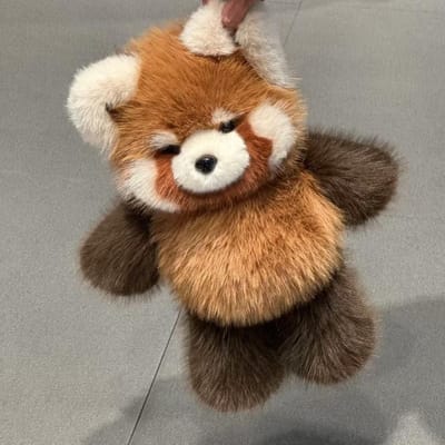 Levensechte Kawaii Wasbeer Panda Knuffeldier Pluche Kussen Pluche Speelgoed Knuffelig Kerstcadeau Decoratie Poppen Volwassen Cadeau Other