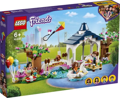 LEGO® Friends Heartlake City park 41447 bouwset; geweldig verjaardagscadeau voor kinderen die graag naar verjaardagsfeestjes gaan; inclusief LEGO Friends Emma en Olivia (432 onderdelen)