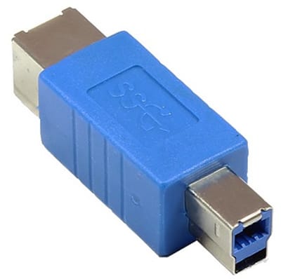 USB-B naar USB-B poortbeschermer - USB3.0 / blauw
