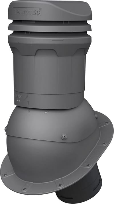 Ventilatiepijp 125mm voor plat dak, bitumen en dakpannen