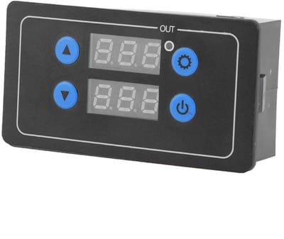Dailygoods- Cyclus Timer - Instelbaar tot 999 uur - Digitaal Display - AC/DC tot 5 A - Vertragingstiming - Voor Magneetventiel/Motor