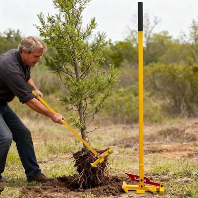 Paalextractor Zware Boomwortelverwijderaar, Paaltrekker, Hefboomgereedschap voor Het Verwijderen van Paalstronk voor Struiken/struiken, Apparatuur voor Het Verwijderen