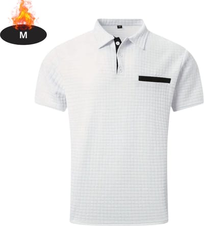 Livano Poloshirt Heren - T-Shirt Heren - Shirt - Overhemd - Polo Shirt - Wit - M