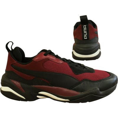 Puma Thunder Spectra Chunky Burgundy Lace Up Casual Heren Trainers 367516 03 B89C