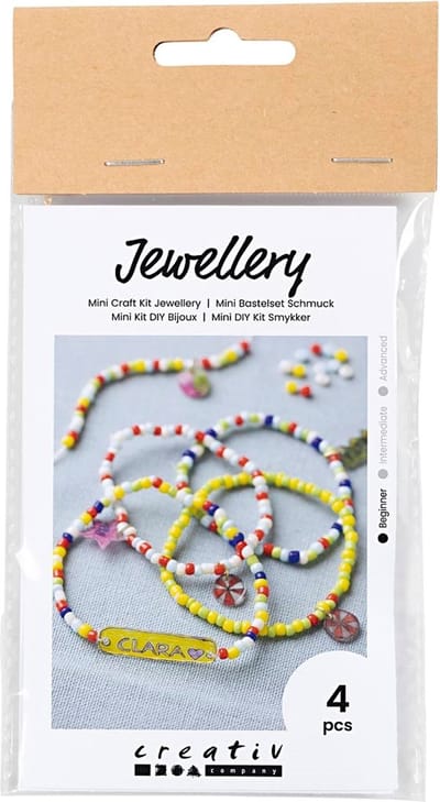 Creativ Company - Mini Hobbyset Jewelry Shrink Film Bracelets Yellow