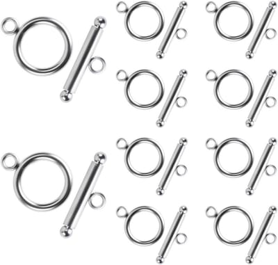 10 Sets Karabijnsluitingen en Toggle Sluitingen voor Tassen en Kleding