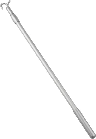 Raamstokopener Loftladderpaal - Stang met haak - Dakramen Openen - Telescopisch Verstelbaar - 33-60 cm - Zilverkleurig