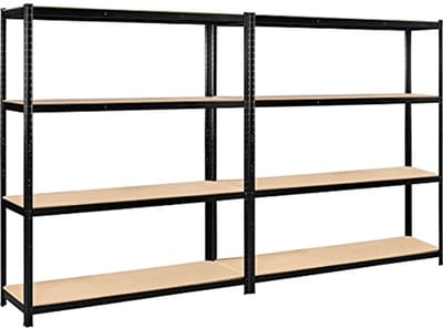 Set van 2 Heavy Duty Opbergrekken - Metaal, 180 x 150 x 45 cm - Perfect voor Garage en Kelder
