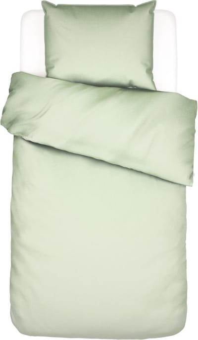 Essenza Guy Dekbedovertrek Pistache - Eenpersoons – 140x200/220 cm