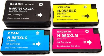 Inktcartridges Geschikt voor HP 953 / 953XL - Multipack van 4