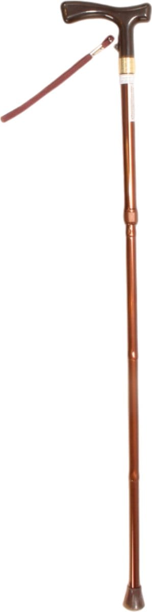 Premis - Opvouwbare Dames wandelstok met Kunststof T-greep. (WA5051SBR) - Geadoniseerd Brons