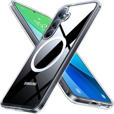TORRAS Guardian Magnetic Hoesje Geschikt voor Samsung Galaxy S25 Plus - Compatibel met MagSafe / Qi2 - Matte Beschermhoes - Back Cover met Magneet Transparant