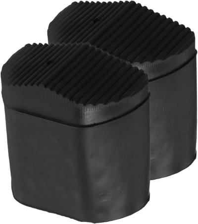 Ladder Voet Matten - Antislip Pads - Veilige Werkhoogte - Duurzaam Rubber - 4.5 x 4.5 cm - Zwart