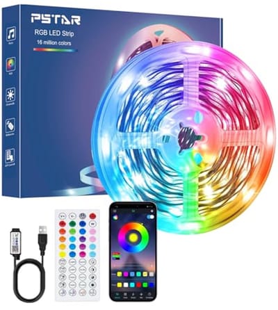 RGB LED Strip 7 meter met app- en afstandsbediening - Kleurveranderende verlichting voor feest en interieur