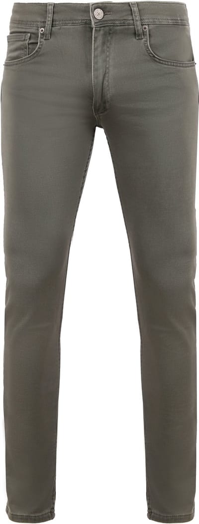 Suitable Kant Jeans Groen - Maat W 33 - L 34 - Heren
