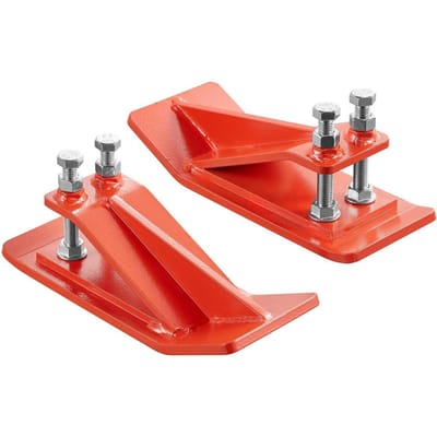 Trekkerbakbeschermer, 2 STuks Heavy Duty Stalen Bakrandbeschermers, Randtemmer Antislipapparaat met Dubbele Zeskantborgmoeren en Bouten, voor Sneeuw,