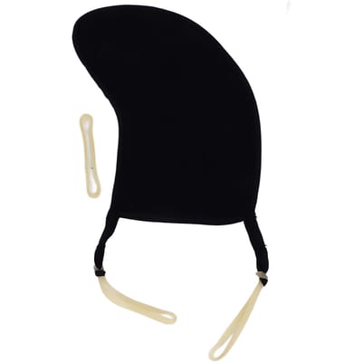 Verstelbare Schoudersteun voor Viool Kinsteun Zachte Beschermhoes Antislip Waterdicht Puur Katoen 1 2 black