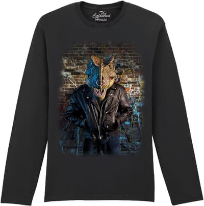 Dino Nas T-Rex The Coloured House Longsleeve T-shirt XXL