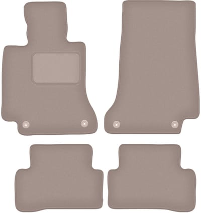 Beige velours matten voor: Mercedes C W205 stationwagen, sedan (2015-)
