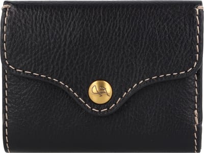 FOSSIL Portemonnee Heritage Trifold Black Zwart