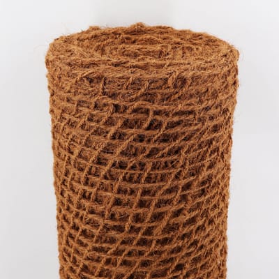 25m oevermat, kokosmat voor de oever, 1m breed, vijverfolie, kokosmat, 450g