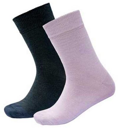 Devold Of Norway Daily Merino Light Lange Sokken 2 Paren Zwart,Roze EU 25-27 Kinderen
