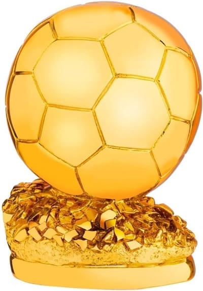 Voetbal Trofee - Beste Speler Award - Wedstrijd Prijs - Hars Materiaal - 15cm Hoog
