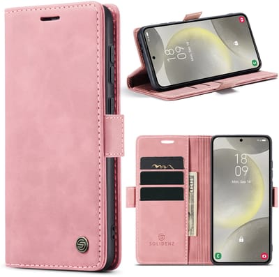 Solidenz Hoesje - Geschikt voor Samsung Galaxy S25 Plus - Urban Book - Roze
