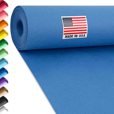 Bouwpapier Rol - Gekleurd Papier - Kunst en Ambachten - Zwaar 20 kg dik - 24 x 1200 inch - Donkerblauw
