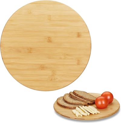 Kadirelli Draaitafel – 50 cm – Bamboe - Luxe Draaiplateau voor Kaas, Worst, Hapjes, Yufka, Katmer ve Gözleme