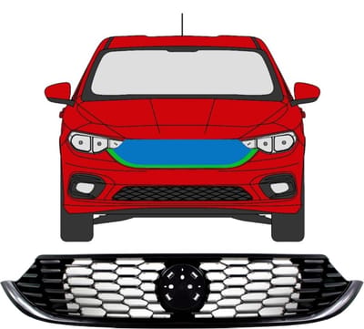 Grill voor Fiat Tipo 2016- / Set