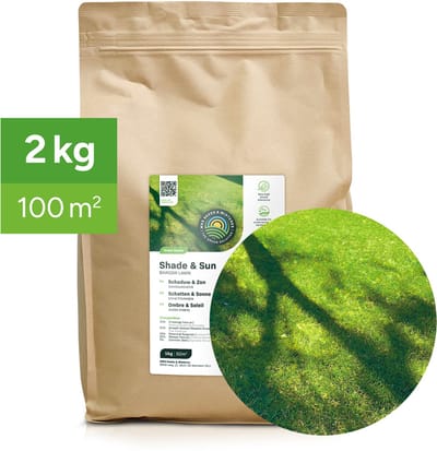 MRS Shade & Sun - Graszaad Schaduwgazon - 2 kg voor 100 m² - Voor gazons in de schaduw én zon - Goede droogte- en betredingstolerantie - Hoge sierwaarde - NAK-gecertificeerd