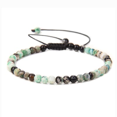 Marama - damesarmband Agaat turquoise - verstelbaar - edelsteen - minimalistische armband