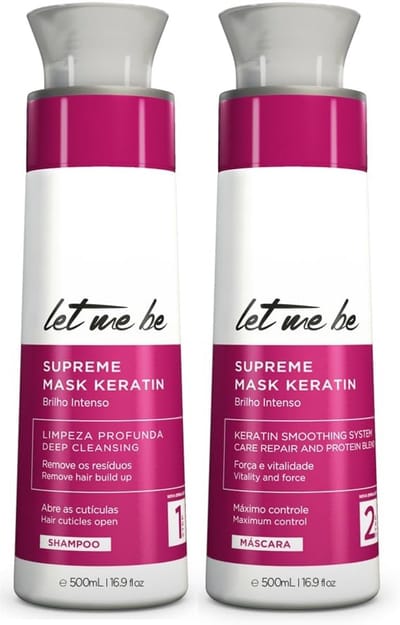 Let Me Be | Supreme Mask Keratin | Shampoo And Hair Mask | (2x) 500 ml