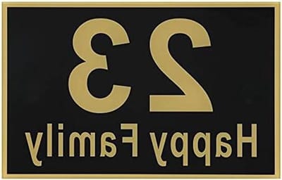 Huisnummer Bord - Adresplaat Deur - Huis Identificatie - Waterdicht Duurzaam - 215x150mm - Zwart