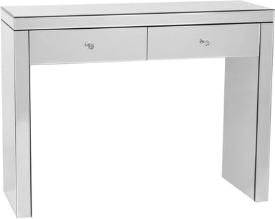 MARLE - Kaptafel - Zilver - Glas
