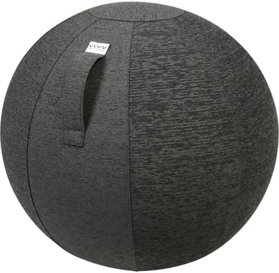 Vluv STOV - zitbal met hoes - voor kantoor en thuis - ergonomisch - yoga- en zwangerschapsbal - 70-75 cm - antraciet