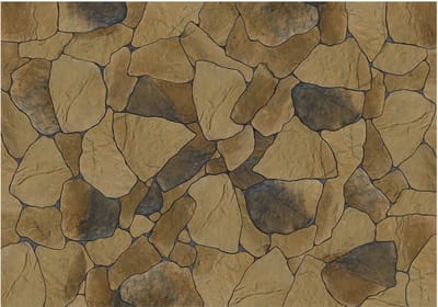 Fotobehangkoning - Behang - Vliesbehang - Fotobehang Sierstenen Muur - Stenen - Steen - Stone petals - 400 x 280 cm