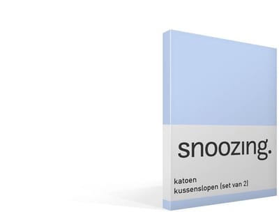 Snoozing - Katoen - Kussenslopen - Set van 2 - 60x70 cm - Hemel