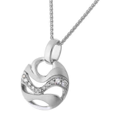 Orphelia 'Elvina' Dames 925 Sterling Zilveren Set: Ketting-Hanger + Oorbellen - Zilver SET-7085